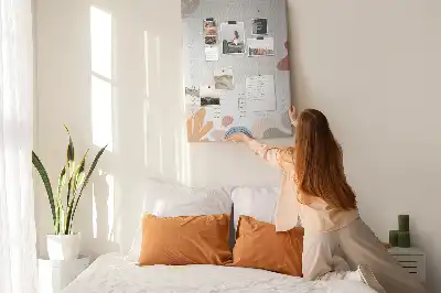 Prikbord van kurk Maandelijks schema