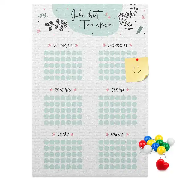 Prikbord Gewoontenplanner
