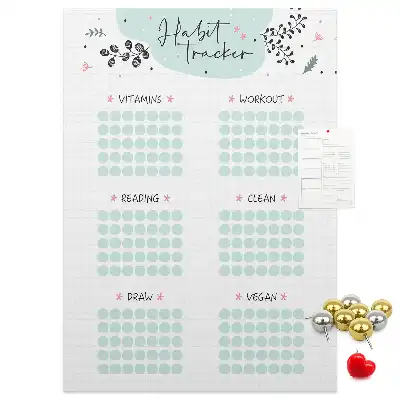 Prikbord Gewoontenplanner