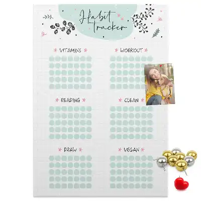 Prikbord Gewoontenplanner