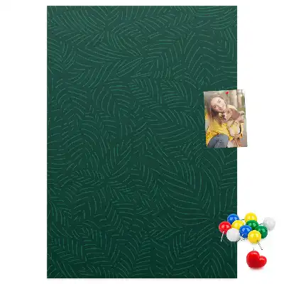 Prikbord van kurk Lineair bladpatroon