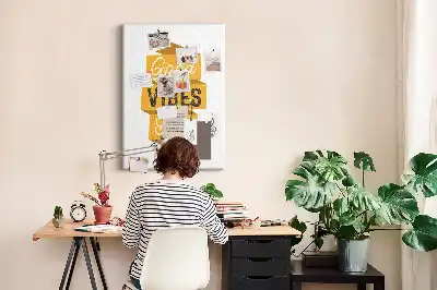 Prikbord van kurk Motiverende slogan