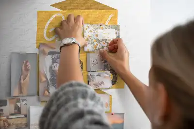 Prikbord van kurk Motiverende slogan