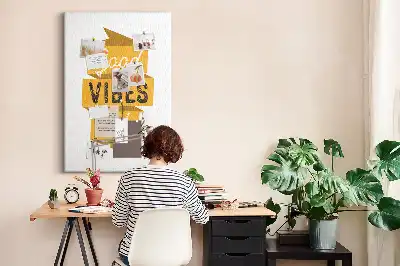 Prikbord van kurk Motiverende slogan