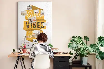 Prikbord van kurk Motiverende slogan