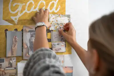 Prikbord van kurk Motiverende slogan