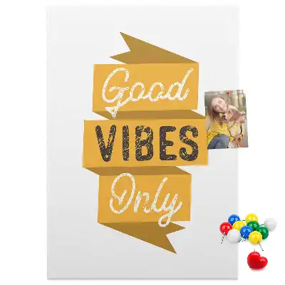 Prikbord van kurk Motiverende slogan