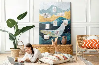 Prikbord Marmeren walvis