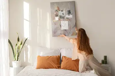 Prikbord van kurk Plantenaquarel