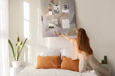 Prikbord van kurk Plantenaquarel