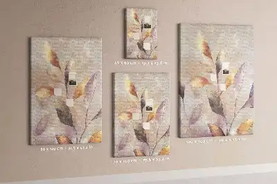 Prikbord van kurk Plantenaquarel