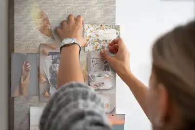 Prikbord van kurk Plantenaquarel