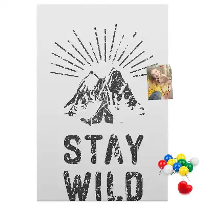 Prikbord Stay Wild Mountain Theme