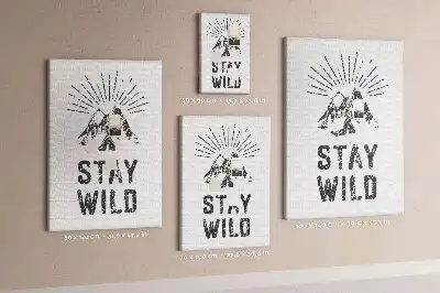 Prikbord Stay Wild Mountain Theme
