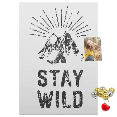 Prikbord Stay Wild Mountain Theme