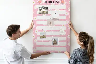 Prikbord van kurk Takenlijst
