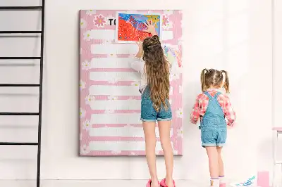 Prikbord van kurk Takenlijst