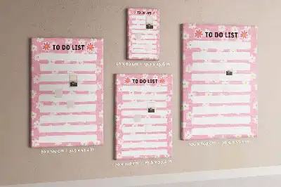 Prikbord van kurk Takenlijst