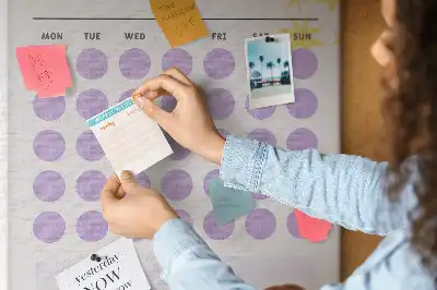 Prikbord Maandelijks schema