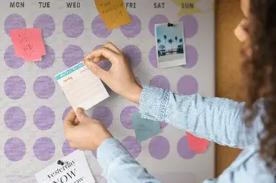 Prikbord Maandelijks schema