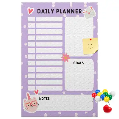 Prikbord voor de dagindeling