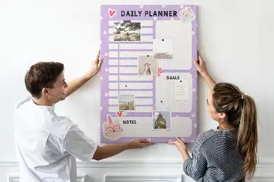 Prikbord Organisatie van de dag