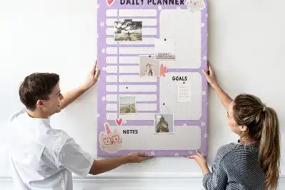 Prikbord Organisatie van de dag