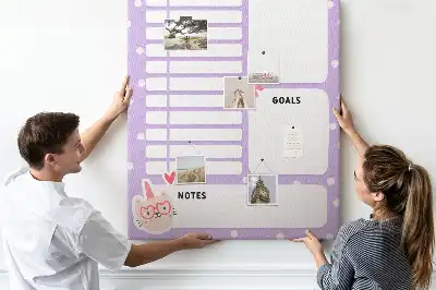 Prikbord Organisatie van de dag