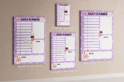 Prikbord Organisatie van de dag