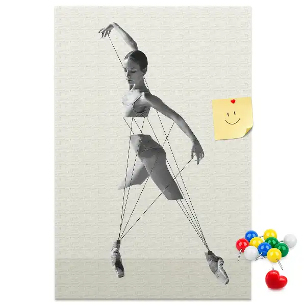 Prikbord van kurk Ballerina