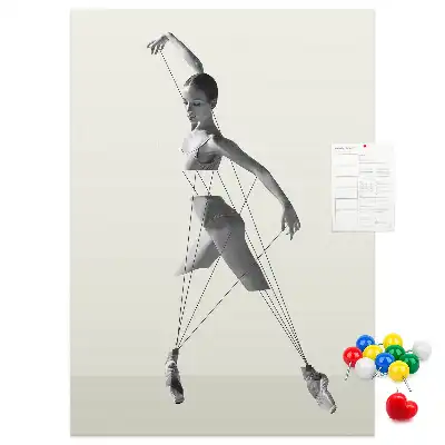 Prikbord van kurk Ballerina