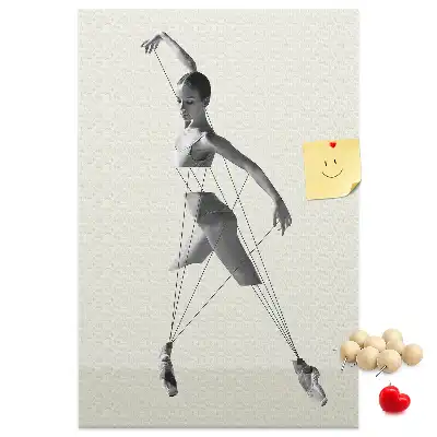 Prikbord van kurk Ballerina