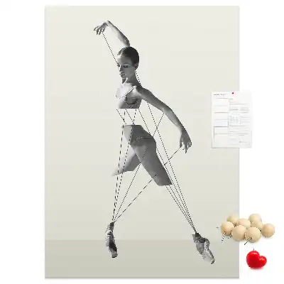 Prikbord van kurk Ballerina