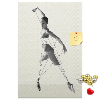 Prikbord van kurk Ballerina