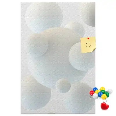 Kurken prikbord met abstracte sportbal