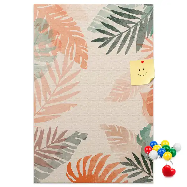 Prikbord van kurk Palmblad afwerking
