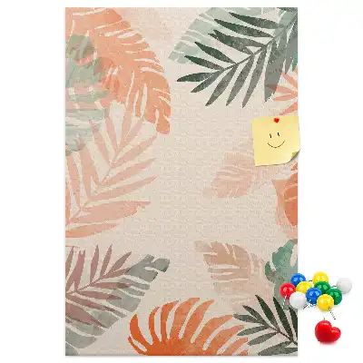 Prikbord van kurk Palmblad afwerking