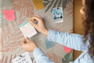 Prikbord van kurk Palmblad afwerking