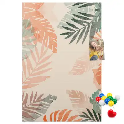 Prikbord van kurk Palmblad afwerking
