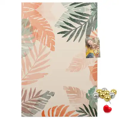 Prikbord van kurk Palmblad afwerking