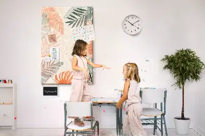 Prikbord van kurk Palmblad afwerking