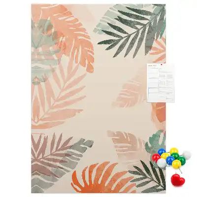Prikbord van kurk Palmblad afwerking