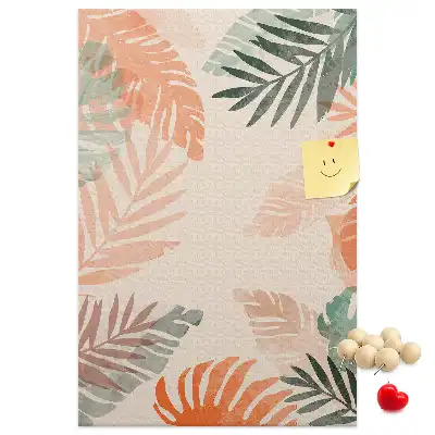 Prikbord van kurk Palmblad afwerking