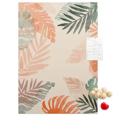 Prikbord van kurk Palmblad afwerking