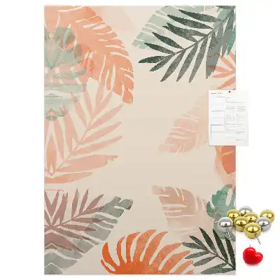 Prikbord van kurk Palmblad afwerking