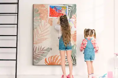 Prikbord van kurk Palmblad afwerking