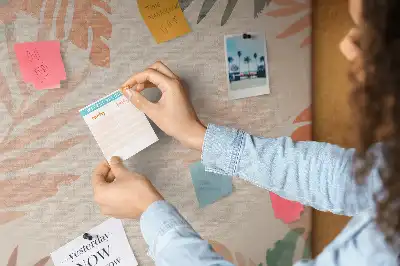 Prikbord van kurk Palmblad afwerking