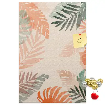 Prikbord van kurk Palmblad afwerking