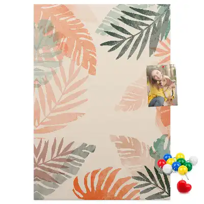 Prikbord van kurk Palmblad afwerking