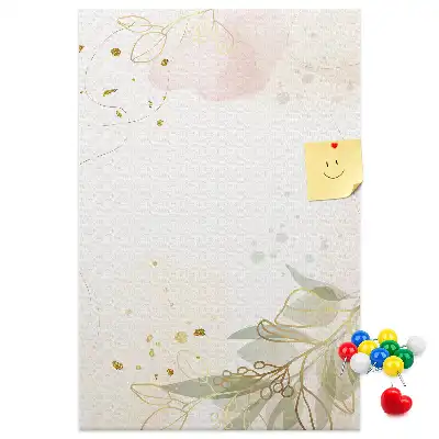 Prikbord van kurk Een exclusief kunstwerk